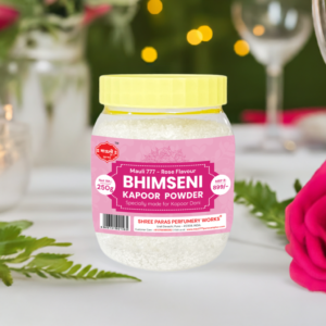 Mauli 777 Rose Flavoured Scented Bhimseni Camphor 250g Jar - Main