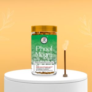 Shree Paras - Phool Mogra Bambooless Dry Dhoop Sticks 100g Jar