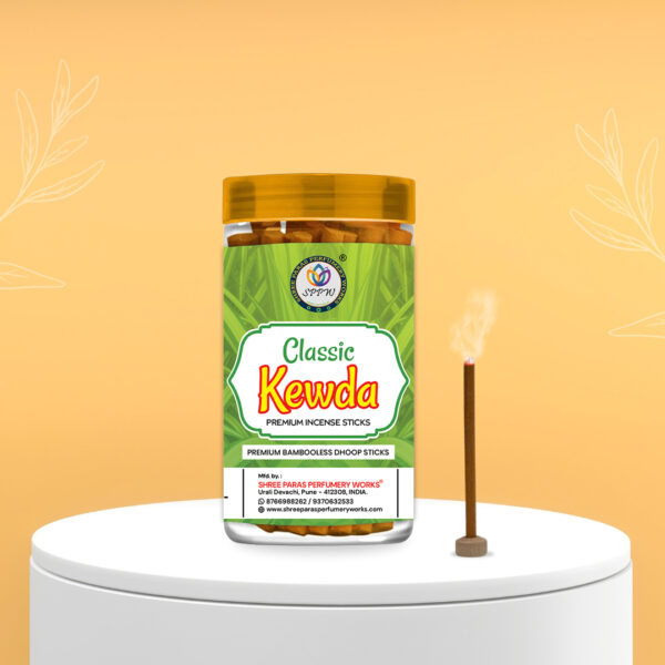 Shree Paras - Classic Kewda Bambooless Dry Dhoop Sticks 100g Jar